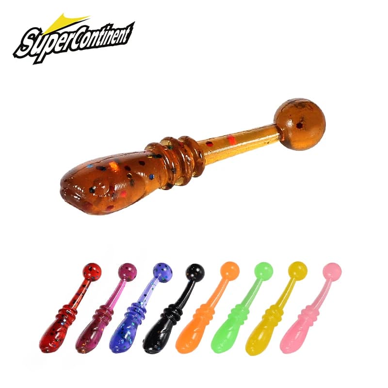 Leurre souple Supercontinent 2cm esche tremblante 50 leurres vifs appâts à pêche pour poisson blanc