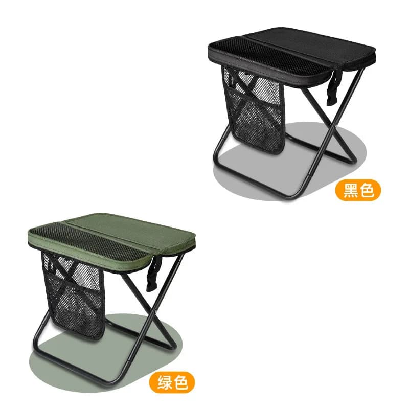 Tabouret pliant ultra-léger de pêche avec sac de transport pour voyages côtiers