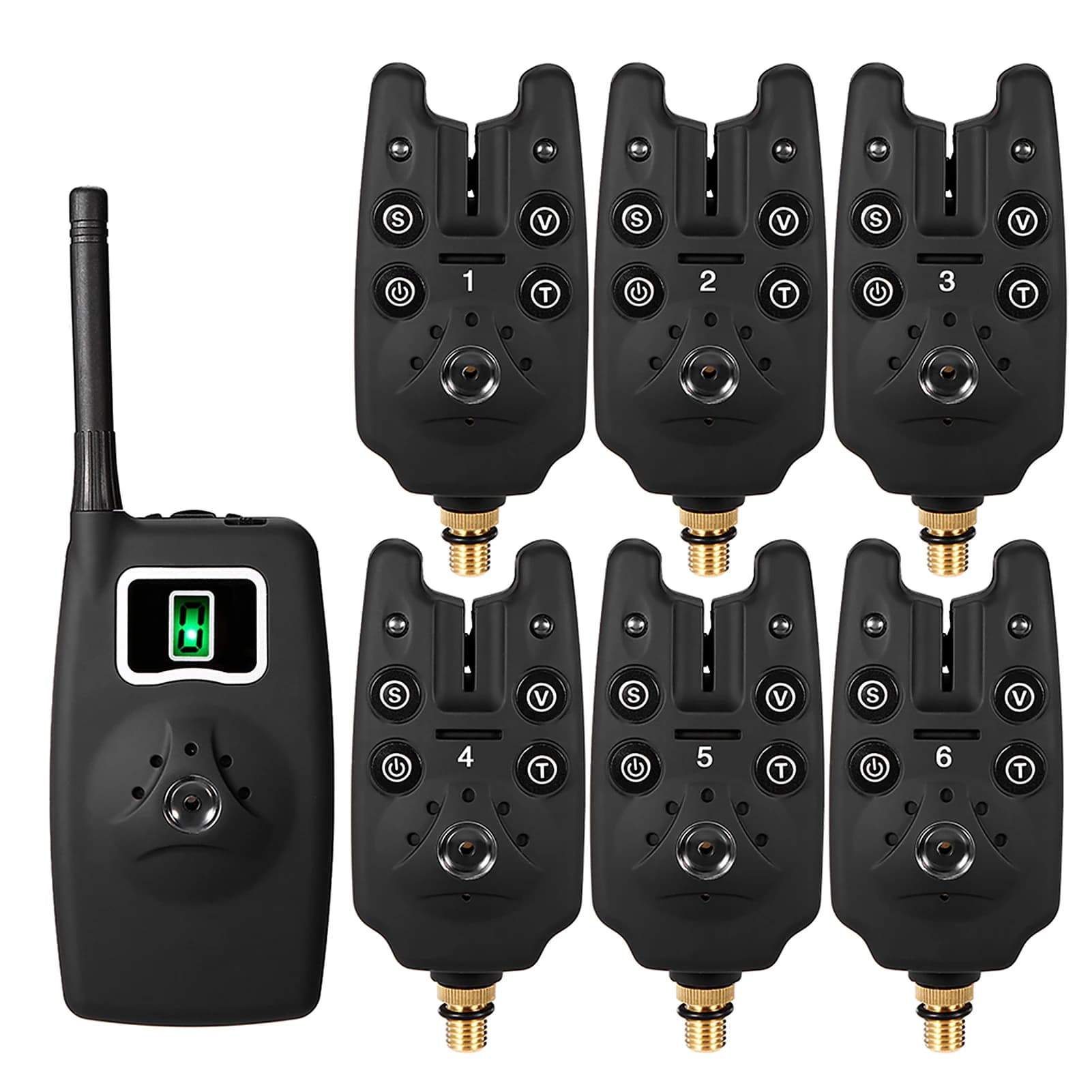 Kit alarme de touche sans fil numérique Lixada avec récepteur LED et sac de rangement