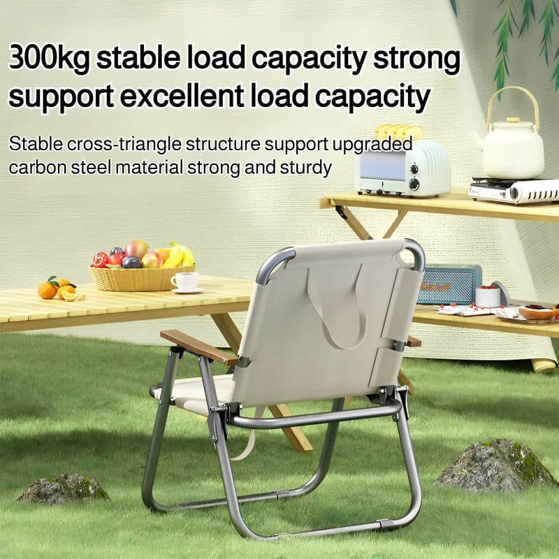 Chaise pêche pliable aluminium avec tapis antidérapant - Siège oxford résistant pour pêche camping plage