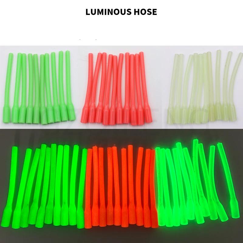 Tube lumineux anti-morsure pour pêche en mer - 10 pièces de 7,5cm contre l'emmêlement des bas de ligne
