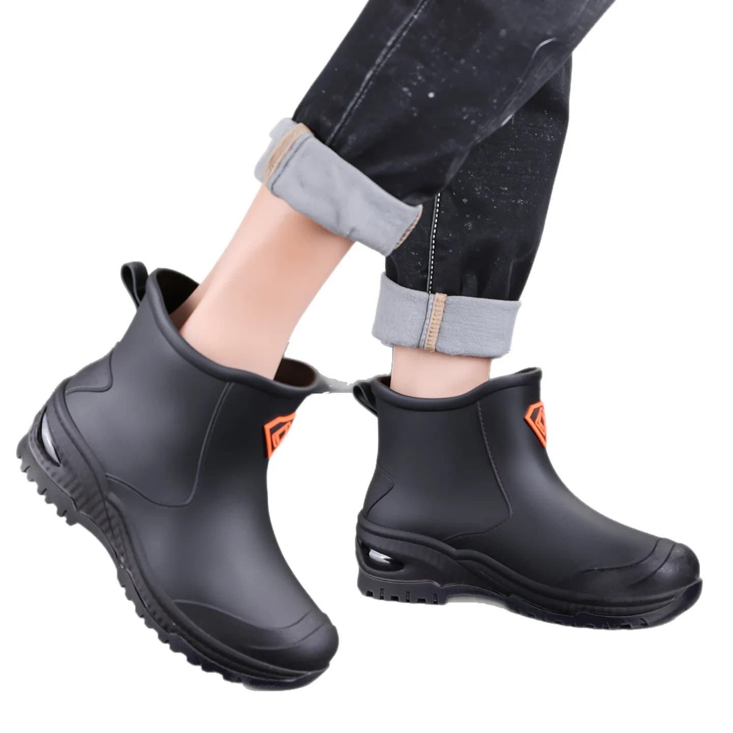 Bottes pluie homme éco-responsables militaires vertes mode qualité pêche traversée ruisseaux