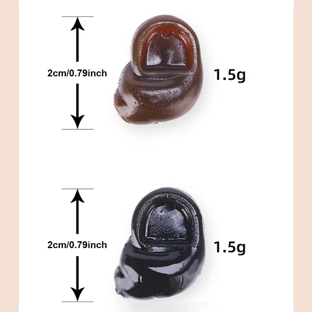 20 leurres escargots flottants pour carpe - Appâts souples réalistes pour technique hair rig et method