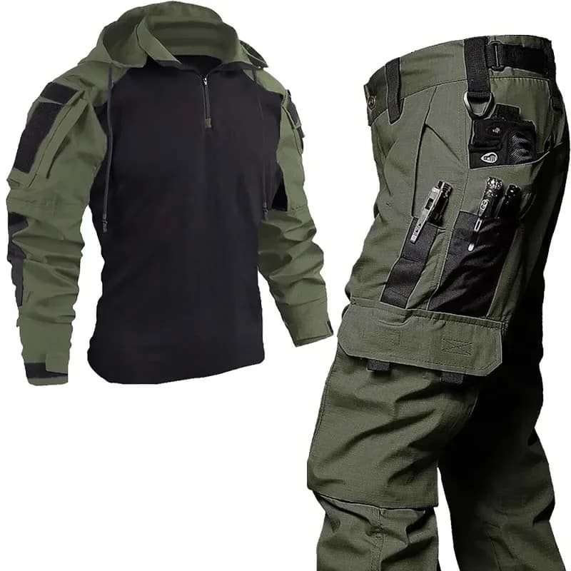 Combinaison militaire tactique homme pêche chasse - Uniforme résistant respirant camouflage durable