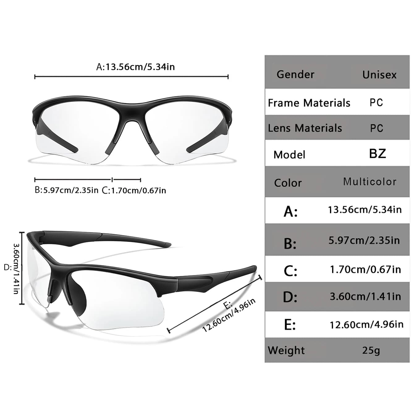 Lunettes de soleil photochromiques tendance pour pêche - Sport vélo MTB et running