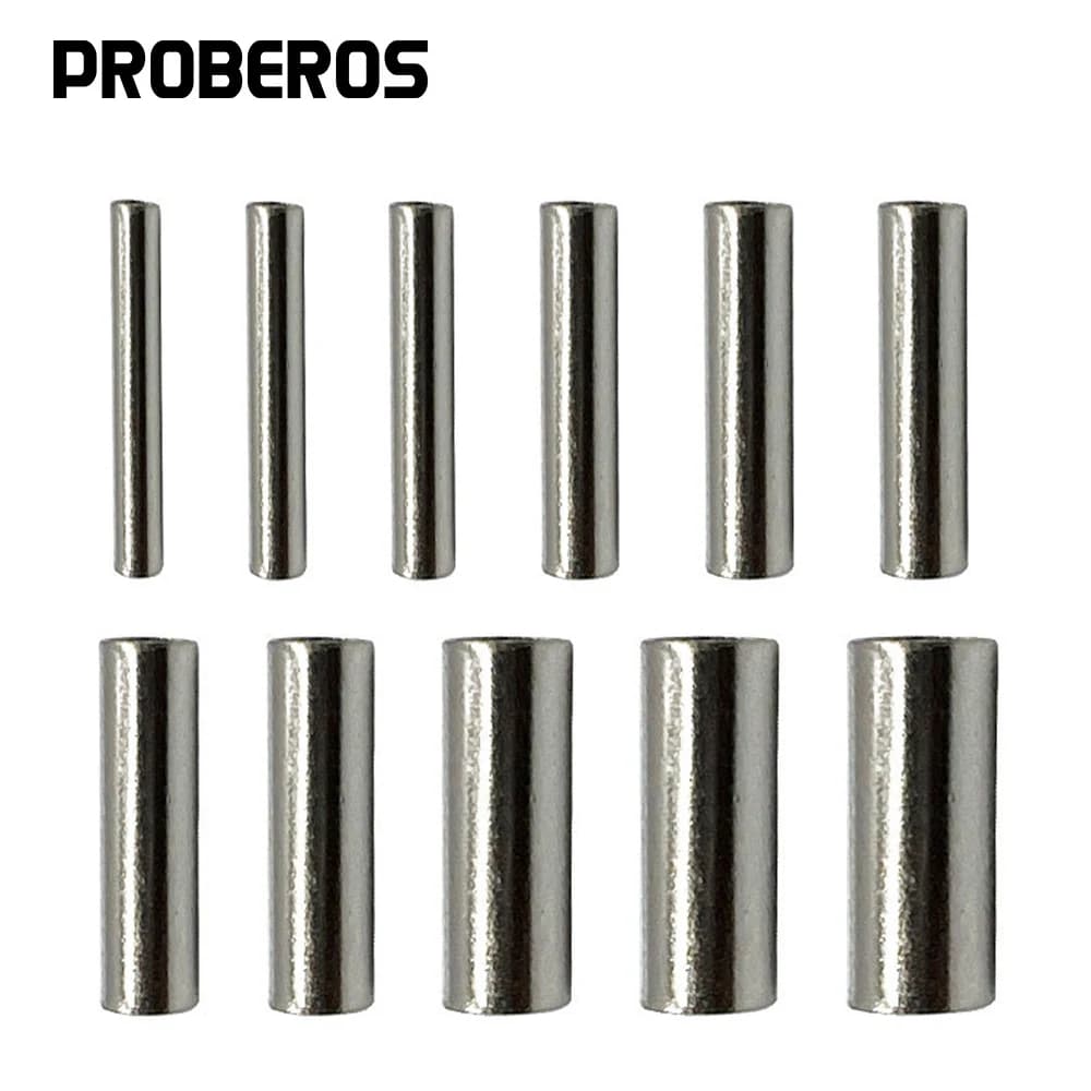 100 pièces manchons de sertissage cuivre pour ligne pêche - Connecteurs tube pêche - Accessoire montage