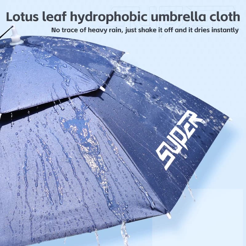 Chapeau parapluie YUZHIYUAN pliable UPF 50+ mains libres pour pêche jardin protection UV