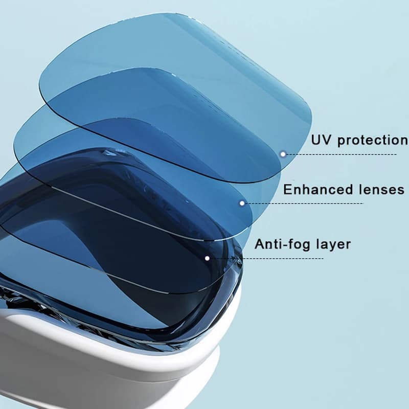 Set lunettes natation adulte HD anti-buée bonnet silicone étanche bouchons d'oreilles anti-UV