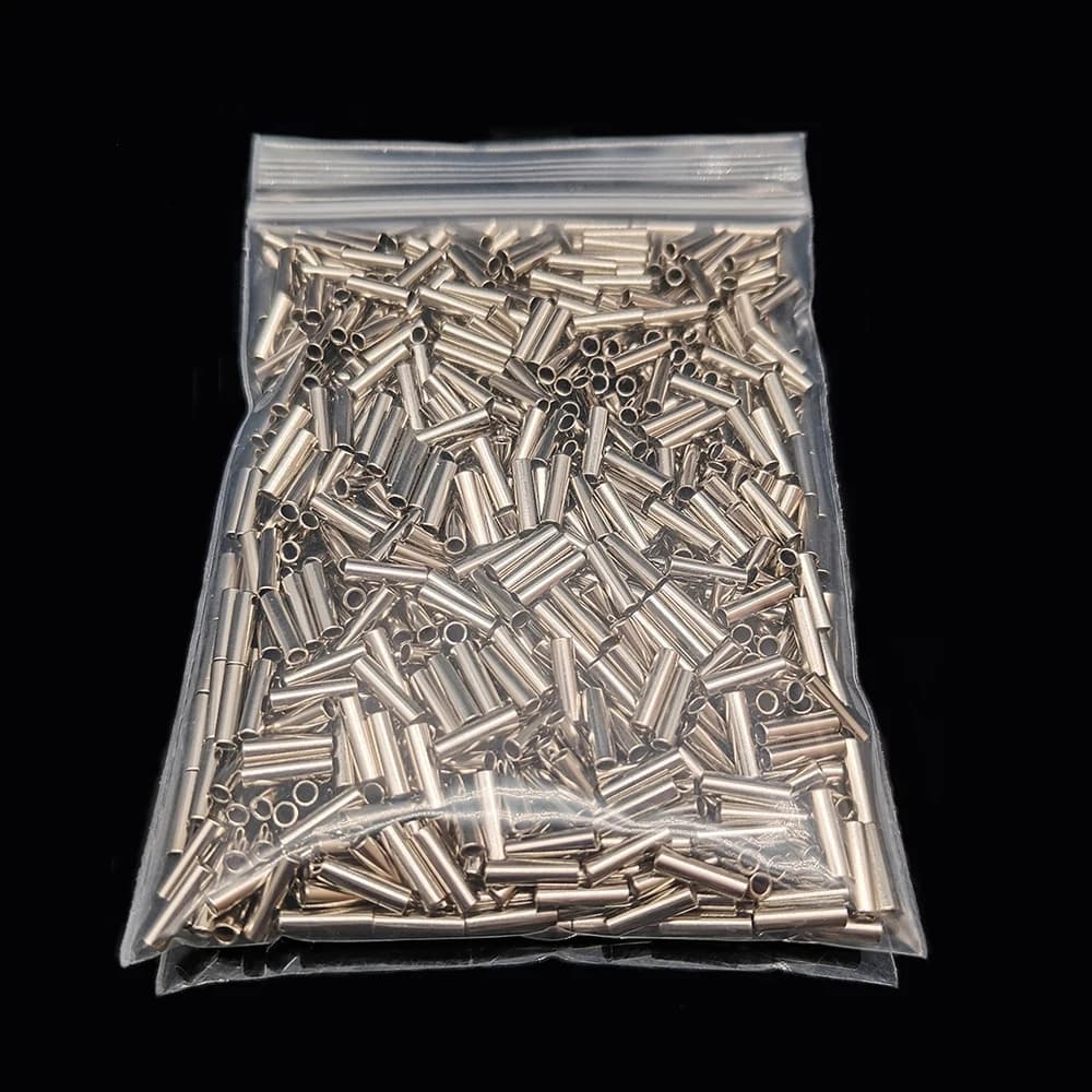 100 pièces manchons de sertissage cuivre pour raccords de ligne de pêche, accessoires carpe et pêche sportive