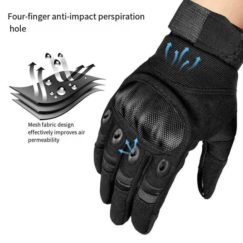 Gants tactiques 2025 écran tactile anti-dérapage montagne combat protection coque dure pêche