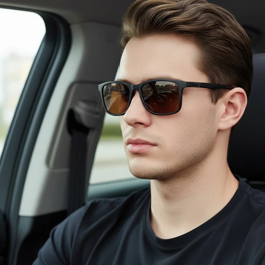 Lunettes de soleil métalliques 3501 unisexes pour pêche et cyclisme avec protection UV complète