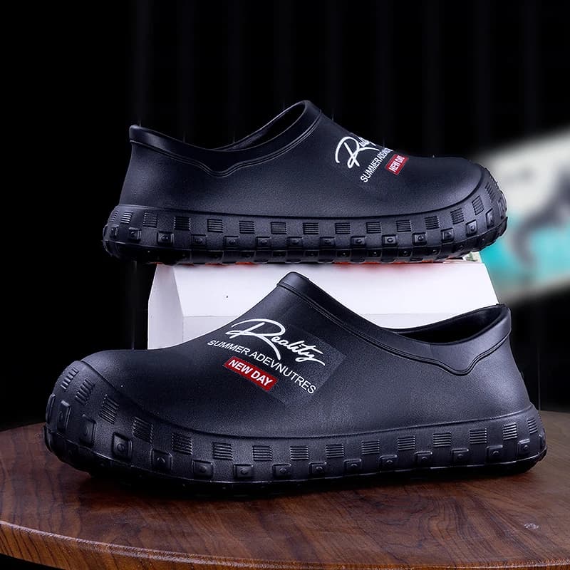 Chaussures chef EVA 2025 antidérapantes imperméables huile confortables pêche extérieur tailles 36-45 unisexes