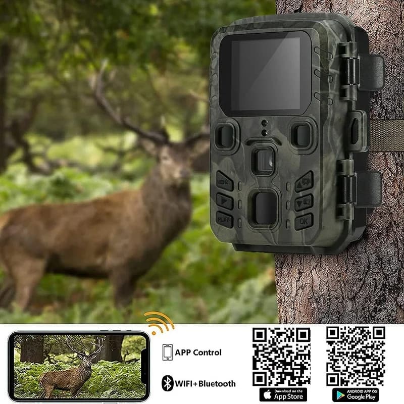 Caméra trail WIFI APP 4K/2.7K 36MP - Surveillance infrarouge étanche IP65 outdoor