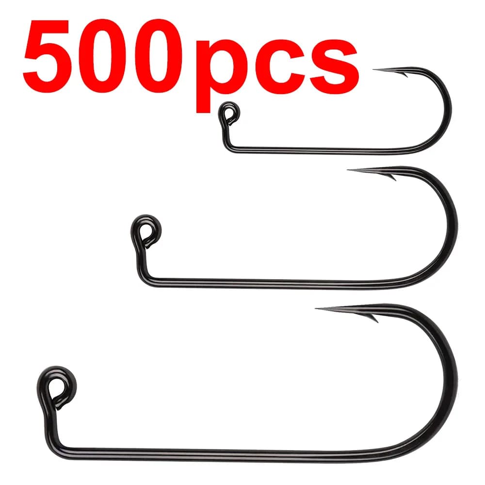 Hameçon Aberdeen Jig pêche mer et rivière, forte résistance, tailles 6 à 4/0, lot de 500