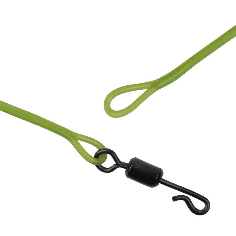 Bas de ligne fluorocarbone 1m 40LB avec émerillon rapide pour pêche à la carpe