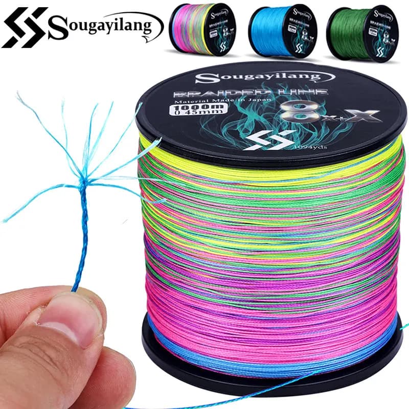Sougayilang New 9 Strands PE Raid Line 300-1000m ligne multifilament carpe pêche professionnelle