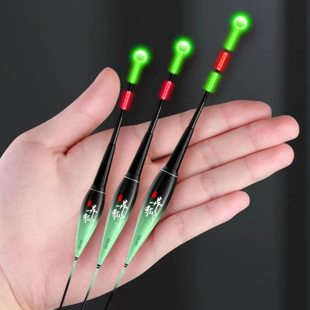 Flotteurs électroniques LED lumineux pour la pêche de nuit avec capteur de gravité et changement de