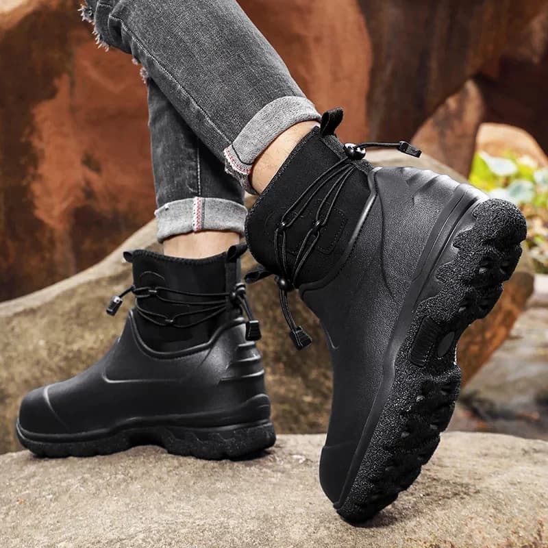 Bottes neige homme hiver montagne doublées polaire étanches antidérapantes chaudes chaussures outdoor