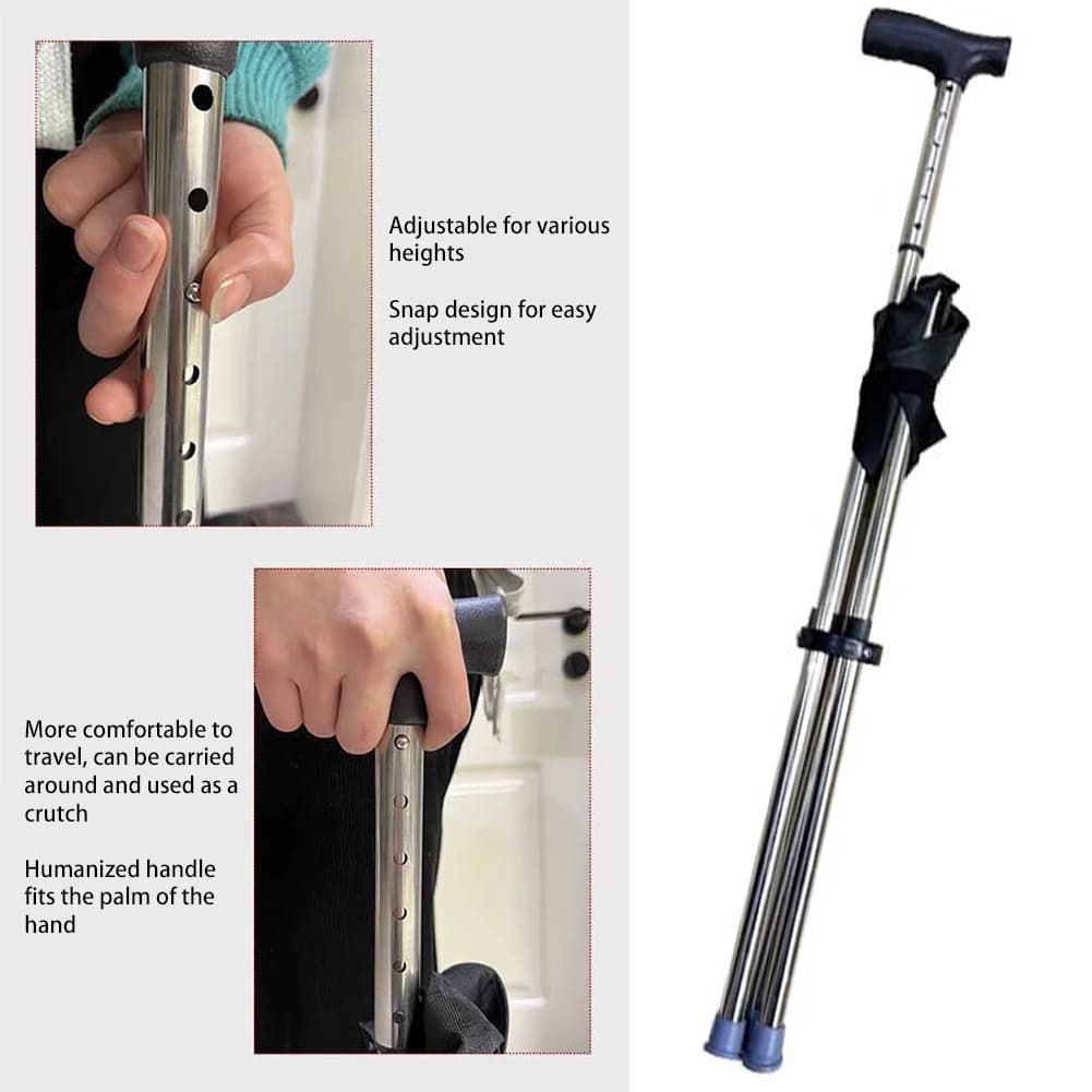 Canne pliante siège portable pour pêche - Tabouret léger antidérapant transport facile randonnée