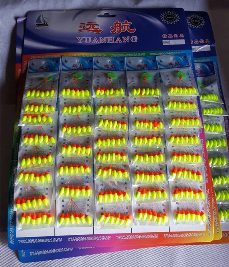 120 flotteurs 7 étoiles pour pêche carpe - lot complet tailles S/M/L pour eau douce