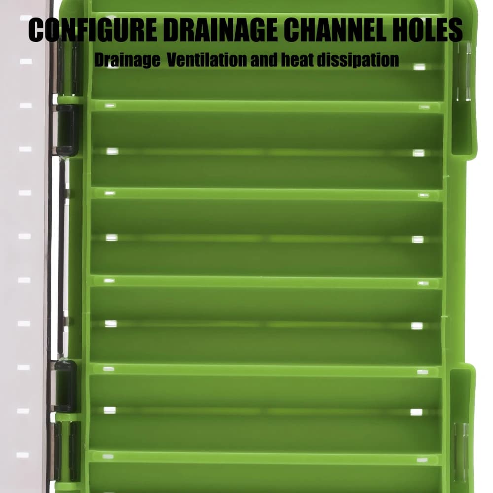 Boîte à pêche double face compacte SAMOLLA organisation durable leurres hôtes appâts