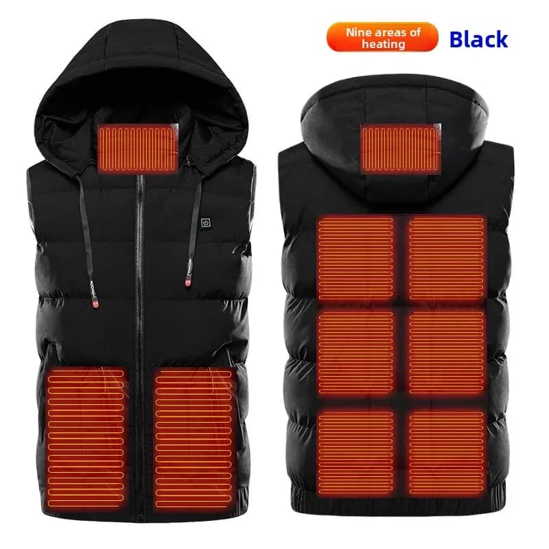 Gilet de pêche double face polaire avec poches multiples - Nouveau style automne-hiver pour hommes