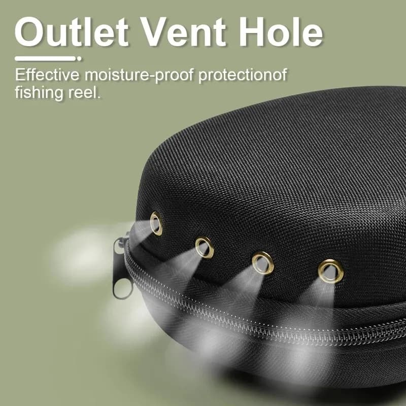 Étui portable EVA pour moulinet de pêche JSFUN - Housse de protection universelle pour moulinets spinning et casting