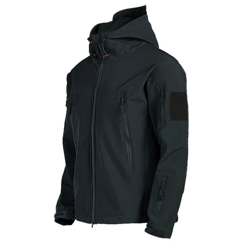 Veste de pêche softshell peau de requin 2024 - Imperméable coupe-vent tactique homme