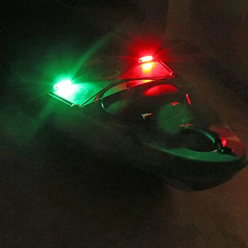 Lot de 4/6 feux de navigation LED pour bateau - Lampes étanches pour yacht, kayak et voilier