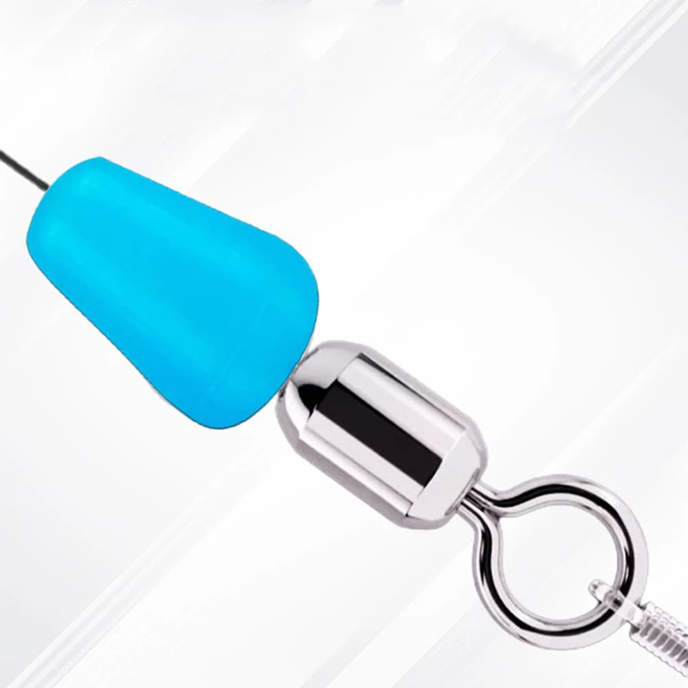 50 pièces stoppers ovales bleus pêche mer - Accessoire anti-enroulement qualité mer pour pêche à la mouche