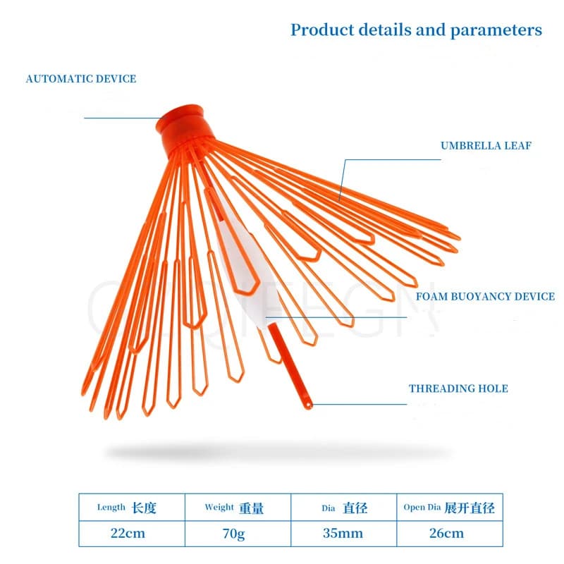 Flotteur récupérateur de ligne Apo auto-expansible anti-perte pour pêche en rocheux