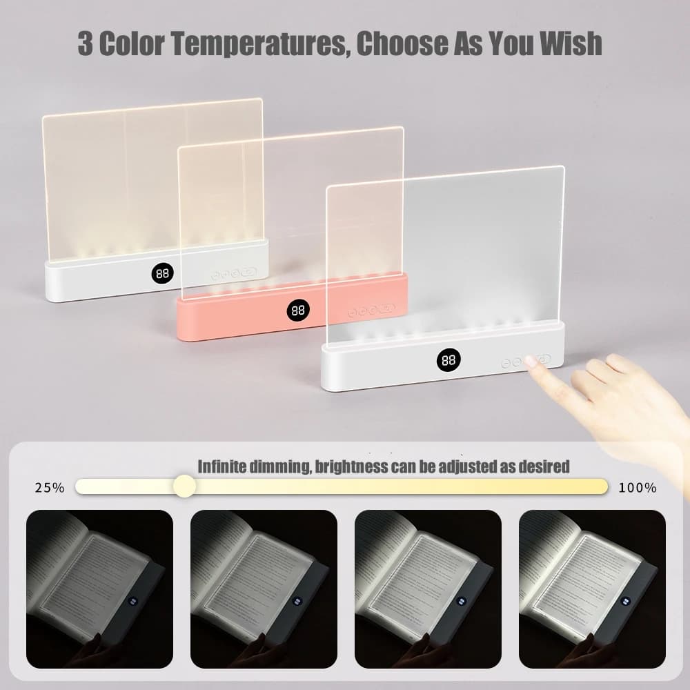 Lampe de lecture LED pour préparation de matériel de pêche nocturne - Protection des yeux USB