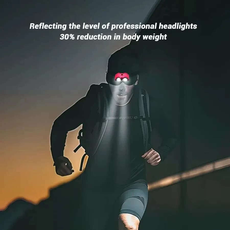 Casquette multifonction avec clip lampe frontale étanche rechargeable et porte-clés pour pêche camping nocturne