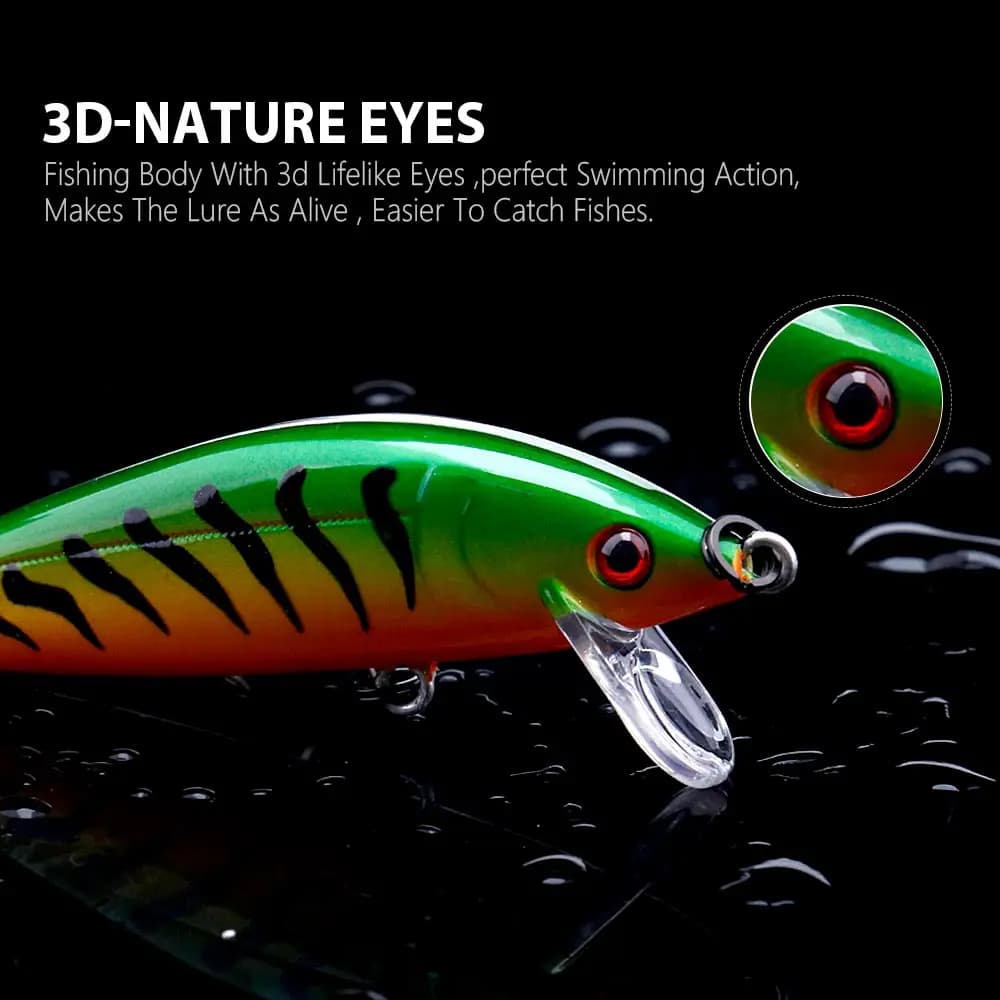 Leurre minnow coulant VTAVTA 7cm/10g pour truite et brochet, appât dur jerkbait pêche en eau douce