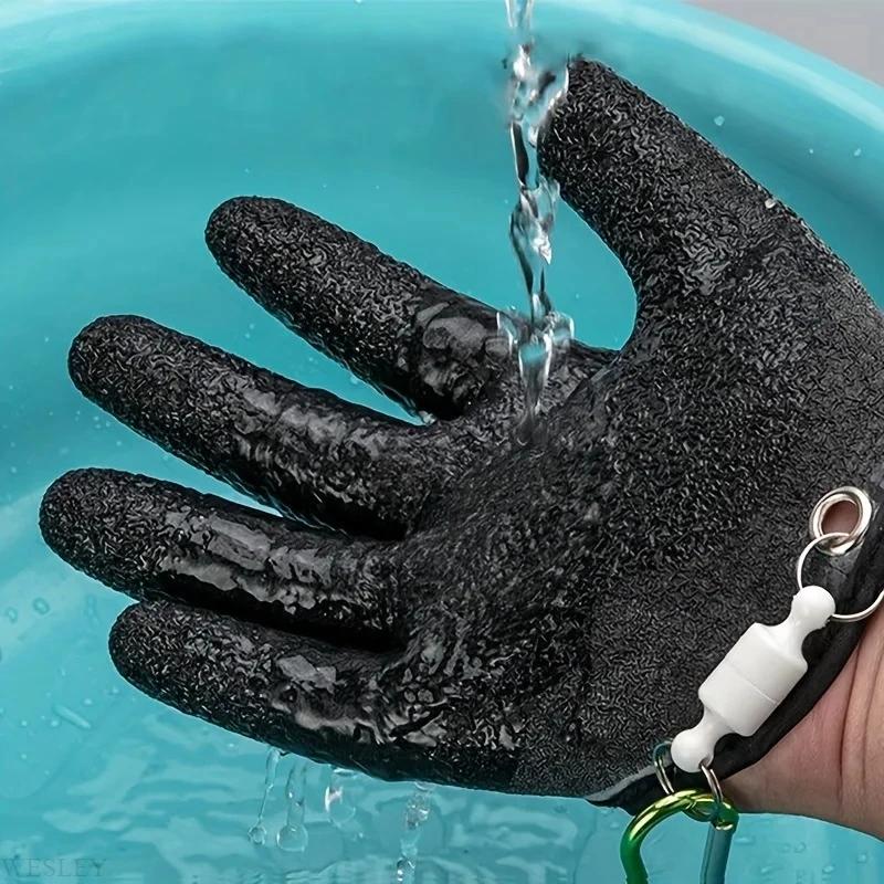 Gants pêche magnétiques anti-dérapants imperméables libération capture gants de pêche