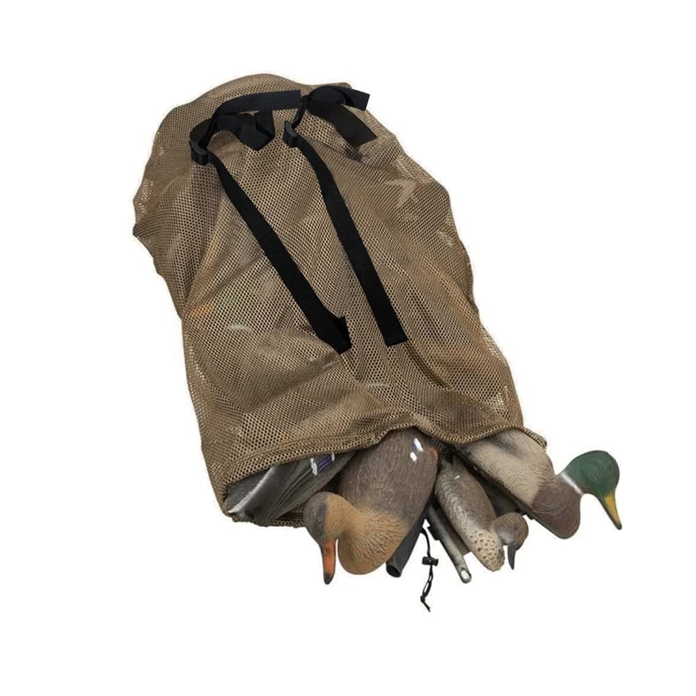 Sac filet transport leurres canards oies léger rangement pêche chasse décoration