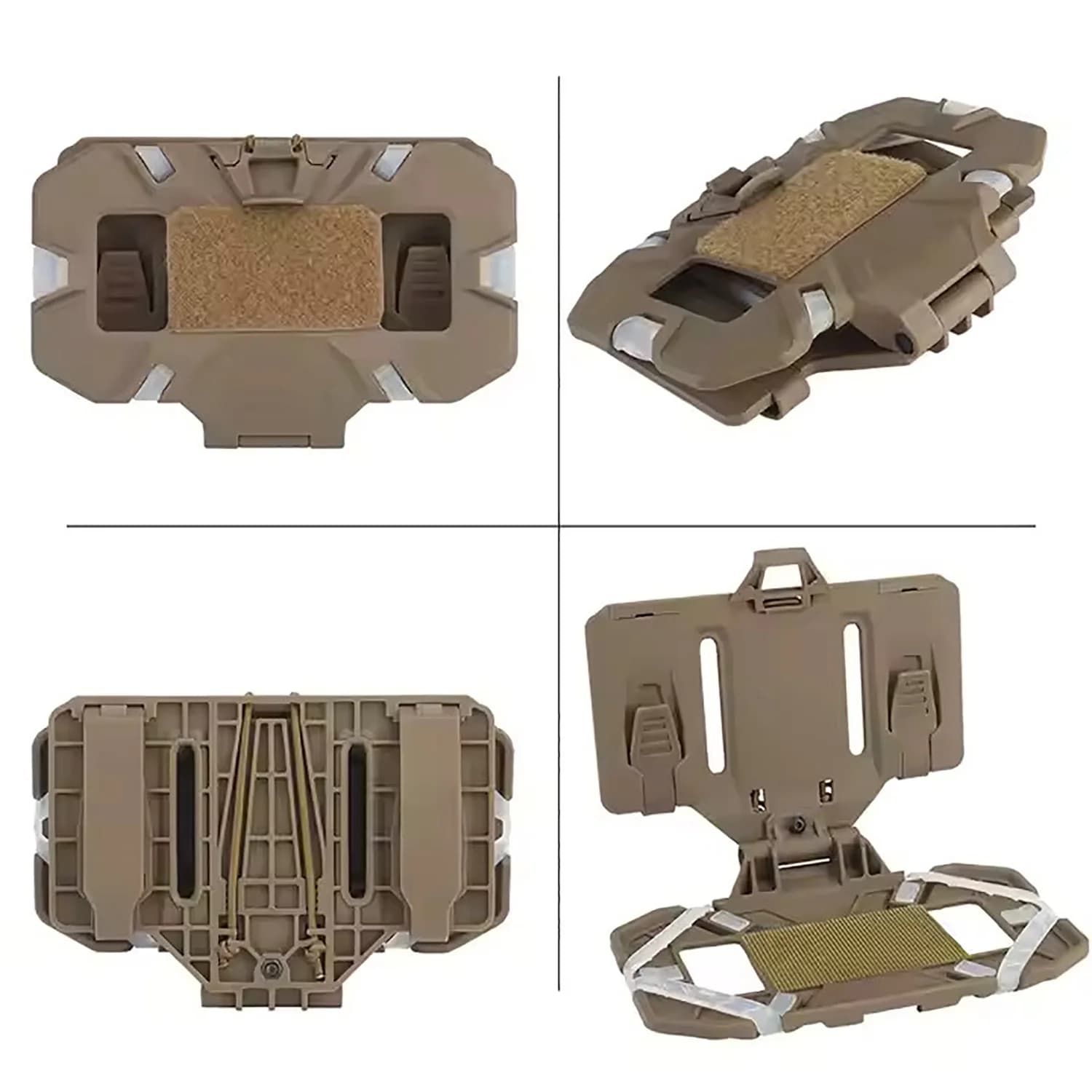 Panneau de navigation pliable Molle - Support téléphone pour pêche en kayak ou bateau