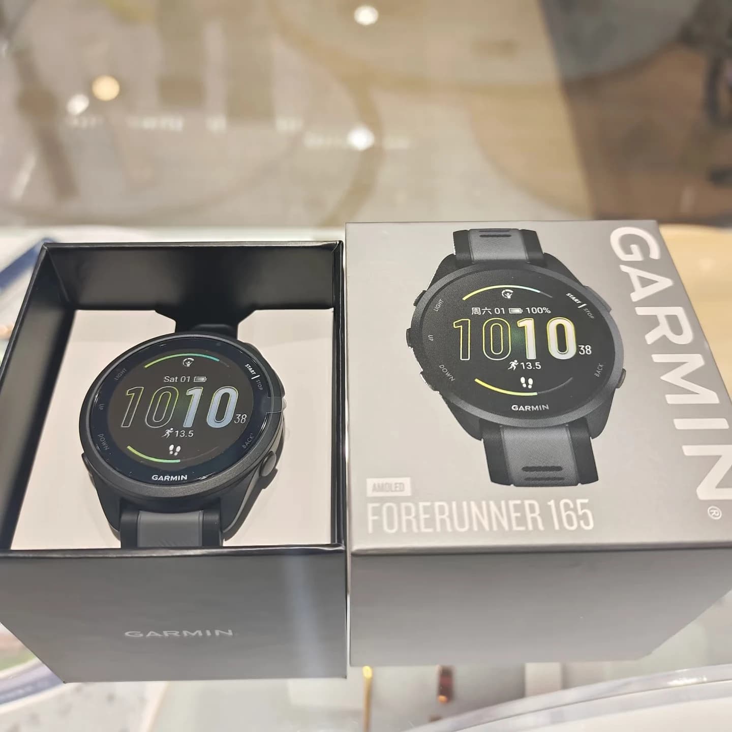 Garmin Forerunner 165 montre running capteur oxymétrie pouls suivi stress dynamique course entraînement croisé cardio