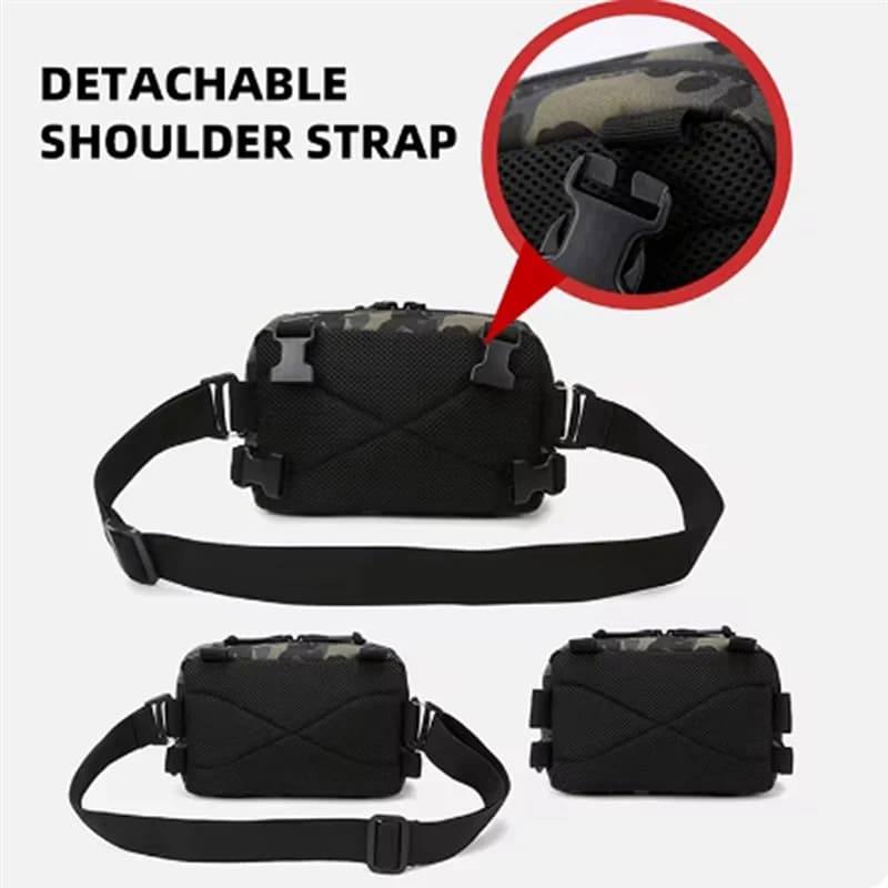 Sac de pêche X08A ceinture bandoulière avec leurres pour camping randonnée pêche sportive