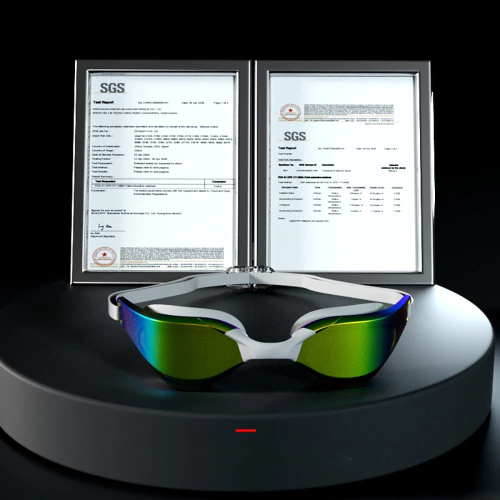 Lunettes de natation professionnelles anti-buée grand angle été adultes ajustables équipement