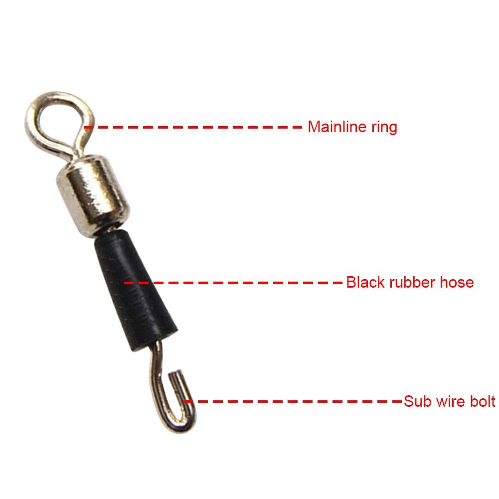 50-200Pcs Swivels à Changement Rapide pour Pêche à la Carpe - Accessoires Méthode Feeder et Connecteurs
