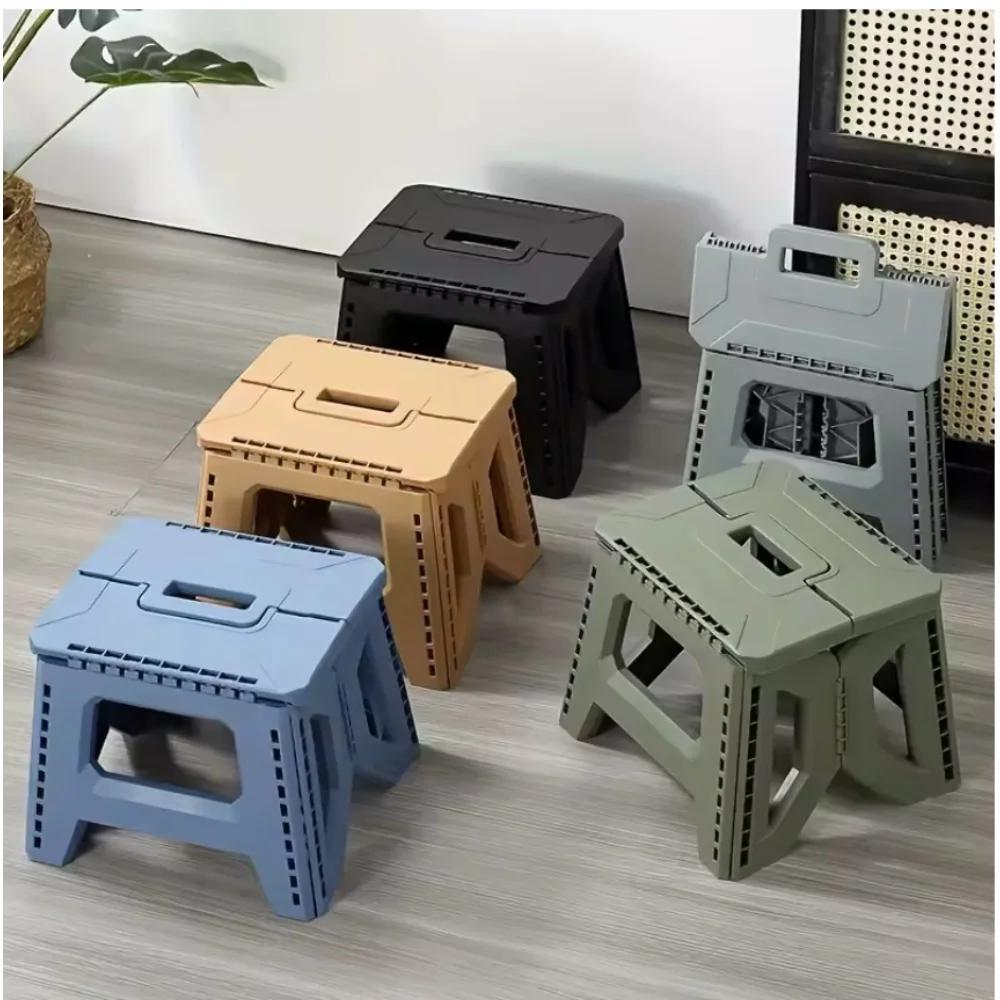 Tabouret pliant épais anti-chute pêche camping portable extérieur banc pliable