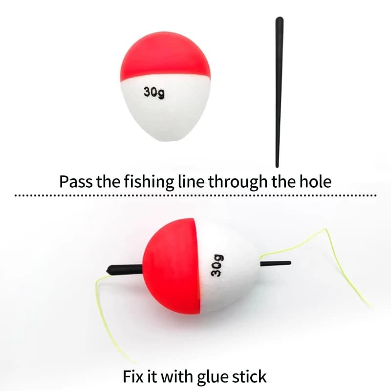 5 flotteurs de pêche EVA 2g à 60g pour la mer, accessoires et équipement de pêche robustes