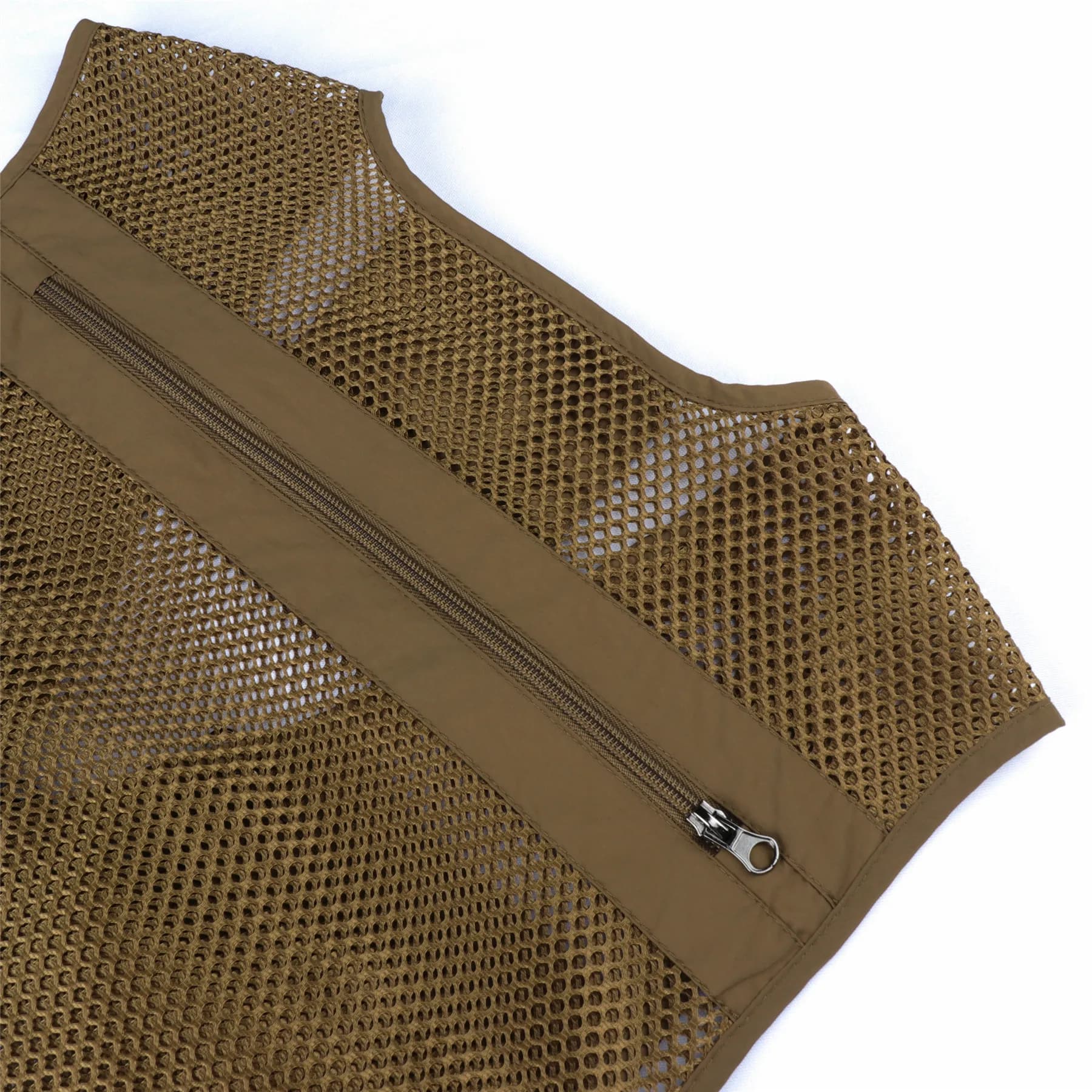 Veste tactique homme sans manches multi-poches mesh pour pêche et travail en été