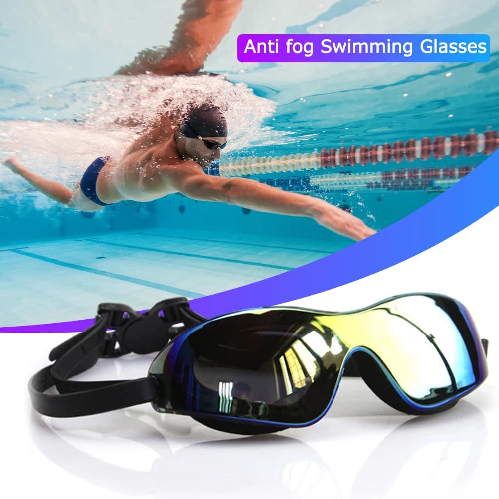 Lunettes de plongée électroplaquées anti-buée professionnelles étanches tous âges