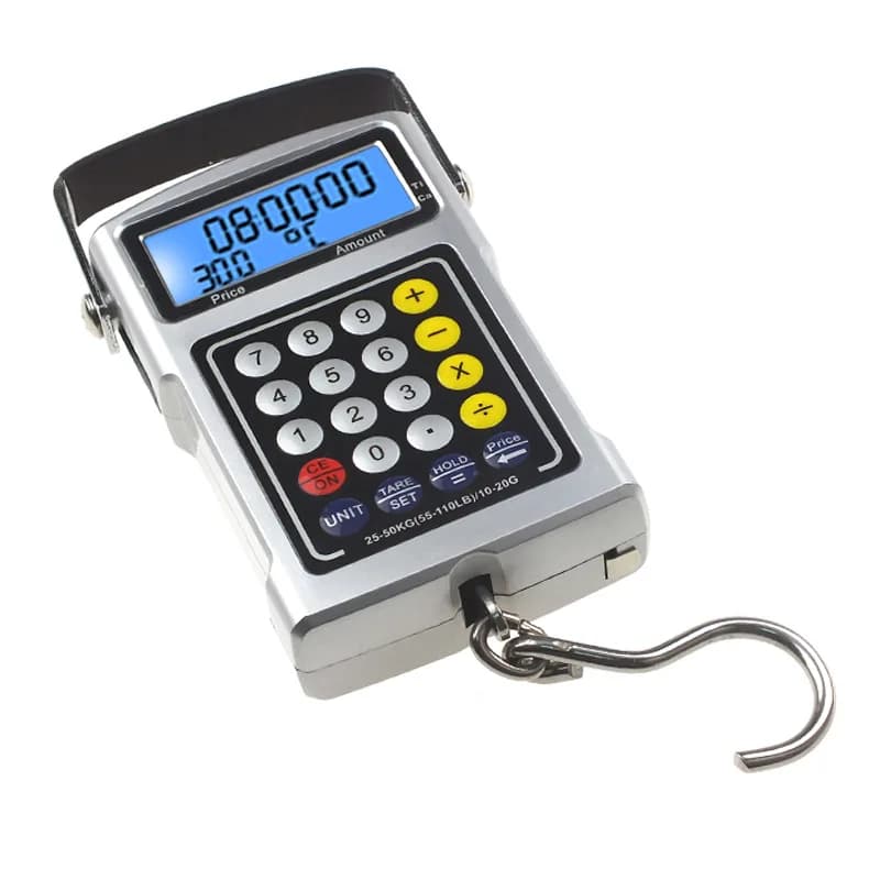 Balance électronique multifonction portable 50kg - Pèse-poisson et pèse-bagage digital précis ZJMZYM