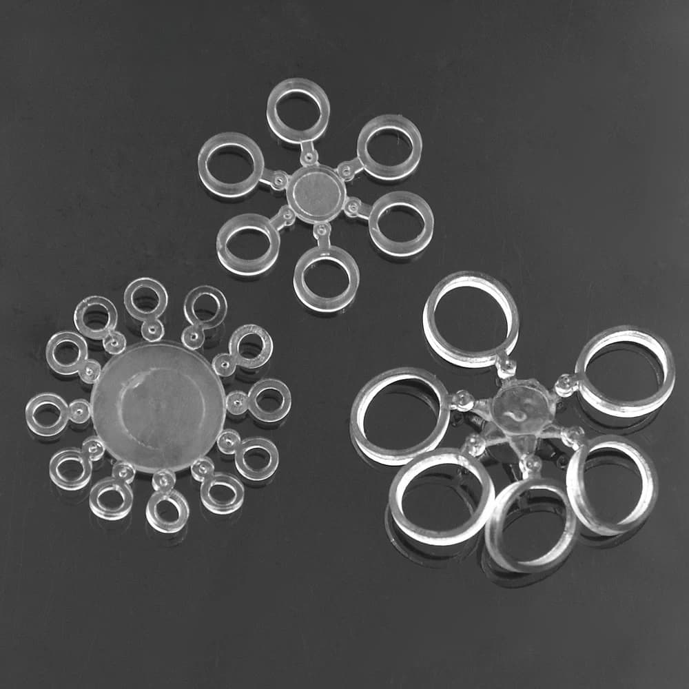 Élastiques stop bouillettes 10-100 pièces pour pêche carpe - anneaux caoutchouc pellets élastiques