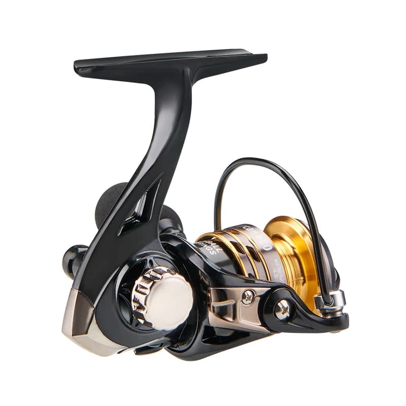 Moulinet de pêche spinning mini DEUKIO 1000 roulement fluide frein 5kg pour pêche légère en eau douce