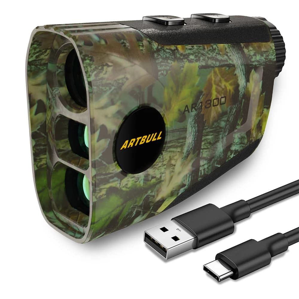 Télémètre laser camouflage pour pêche - 7500 yards de portée, rechargeable avec verrouillage cible