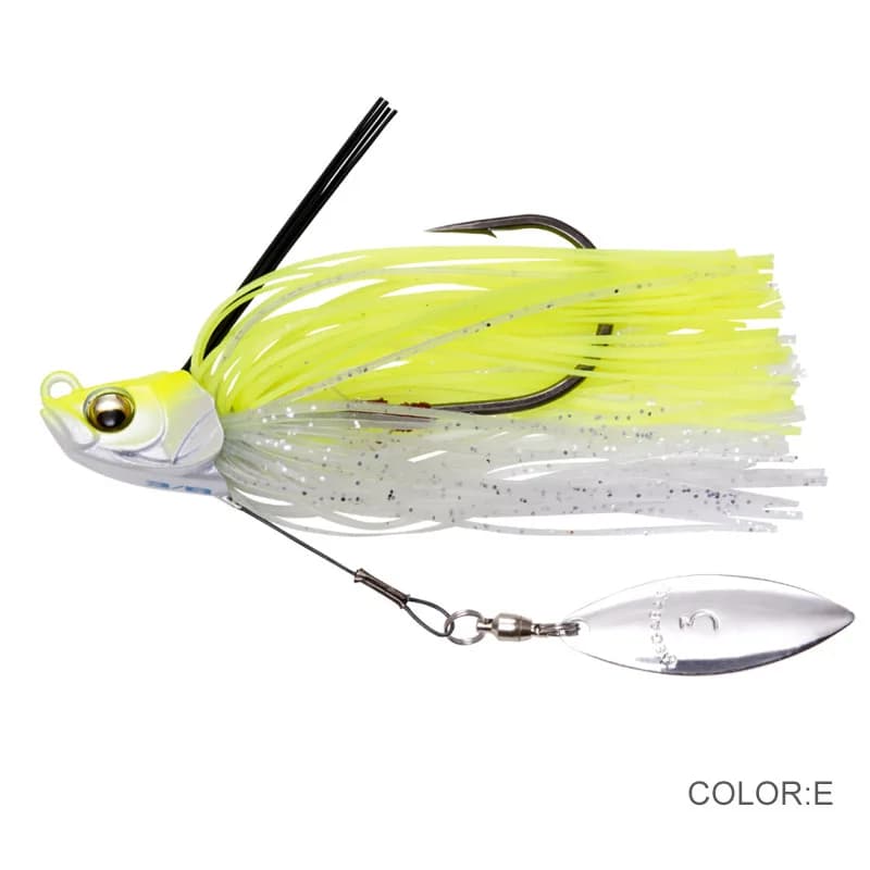 Leurre chatterbait spinnerbait 13.5g pour la pêche du black bass, leurre vibrant cuillère wobblers kit pêche carnassiers